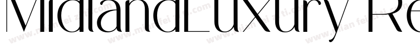 MidlandLuxury Regular字体转换